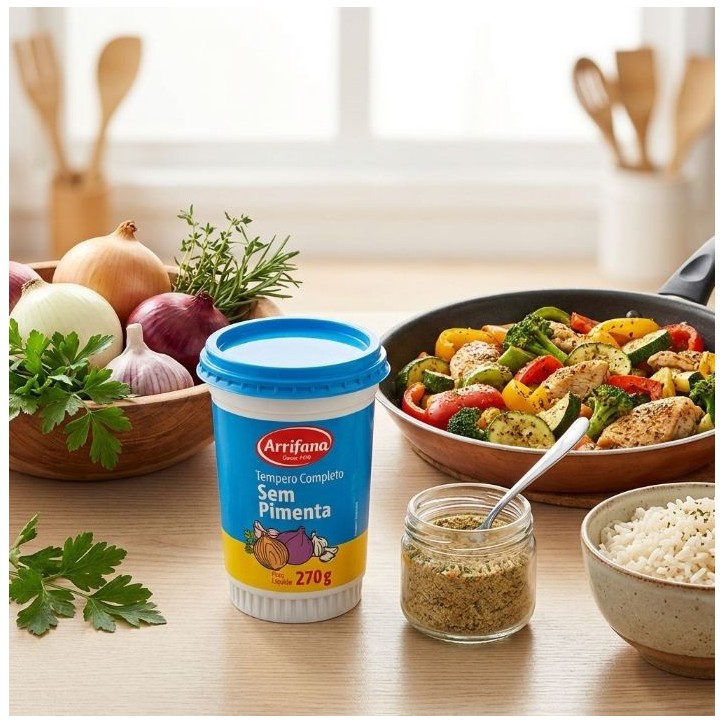 Arrifana, Tempero Completo sem Pimenta 270g