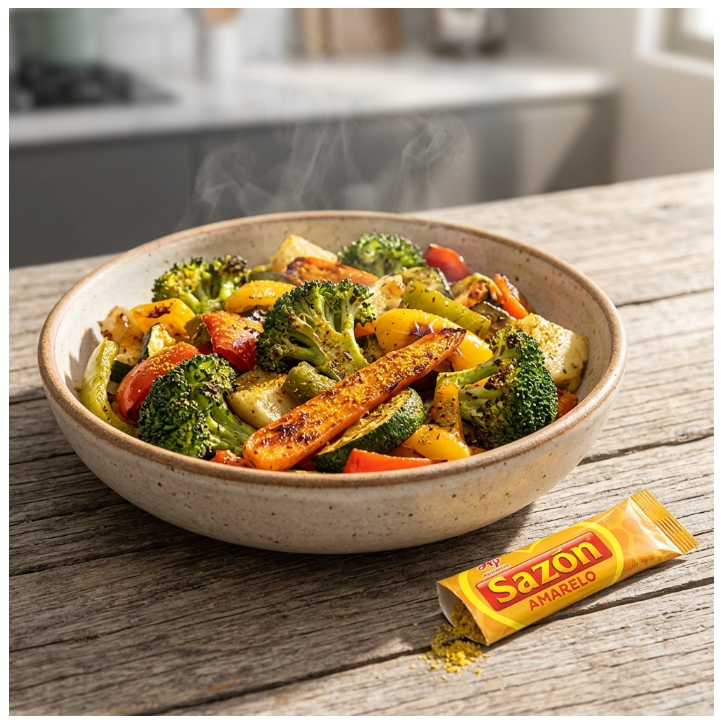 AJINOMOTO, Tempero Sazón Amarelo para Legumes 60g