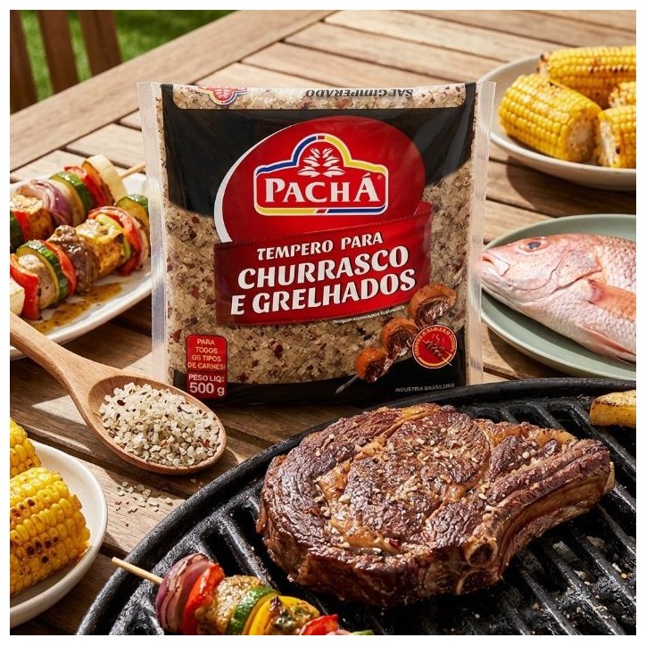 Pacha, Sal Grosso Temperado 500g
