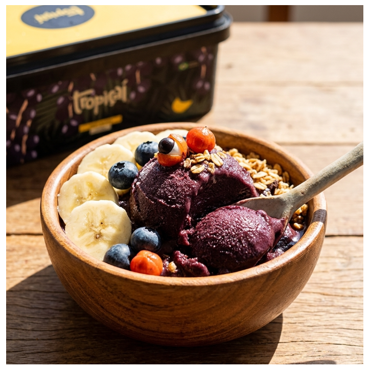 TROPICAI, Açaí com Banana 1l