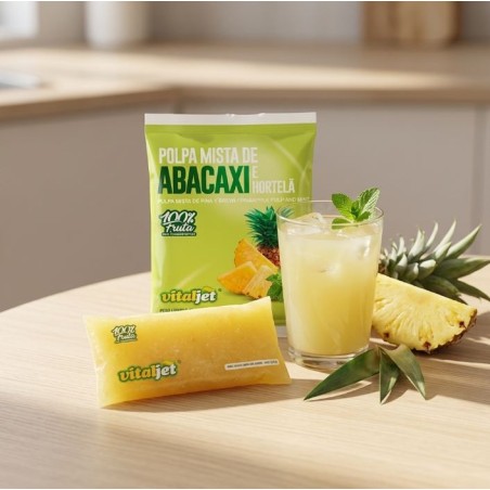 VITAJET, Polpa de Abacaxi com Hortela 4x100g