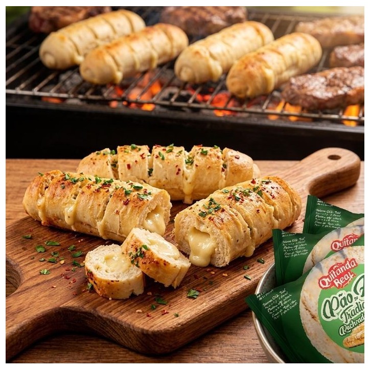 Quitanda Real, Pao de Alho com Queijo 500g