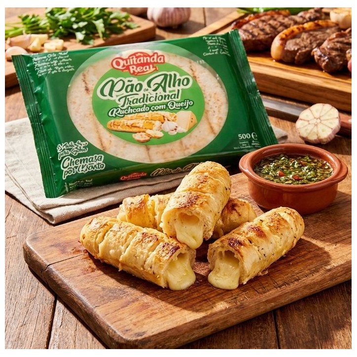 Quitanda Real, Pao de Alho com Queijo 500g