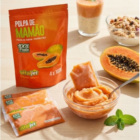 VITAJET, Polpa de Mamao 4x100g
