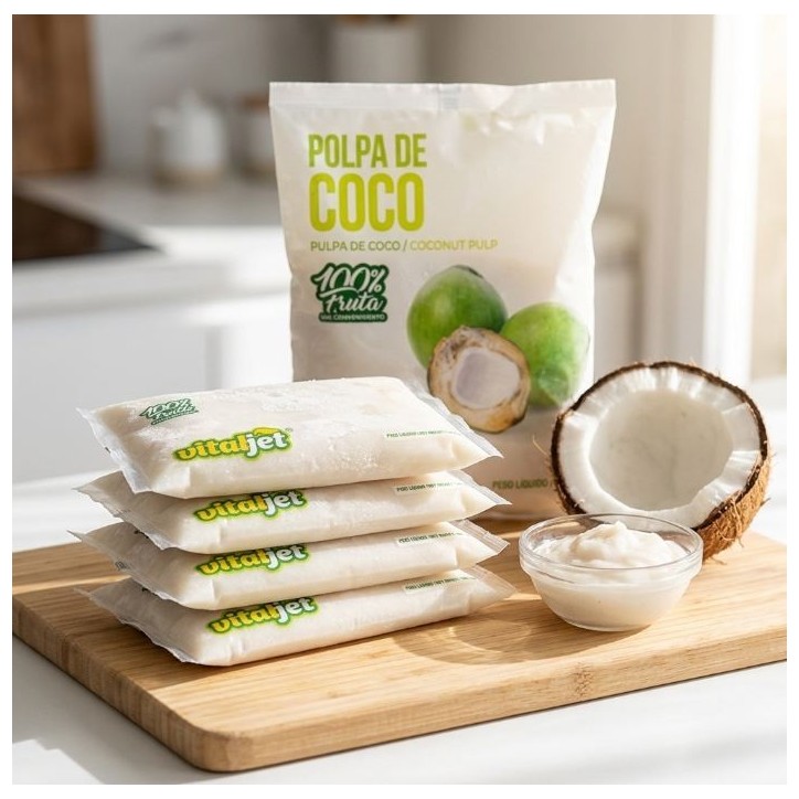 VITAJET, Polpa de Coco 4x100g