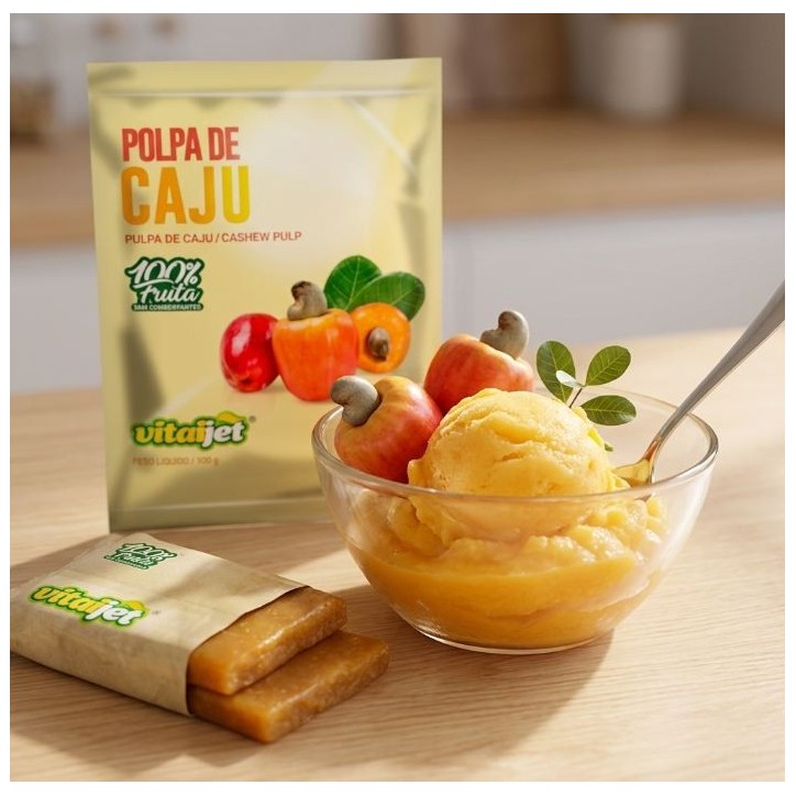 VITAJET, Polpa de Caju 4x100g