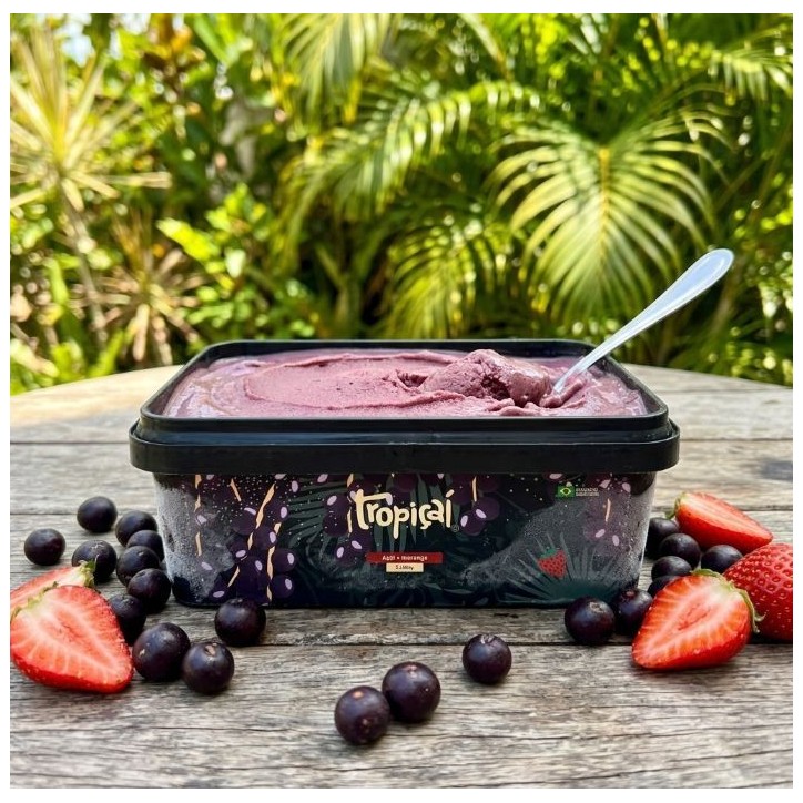 TROPICAI, Açaí + Morango 1l