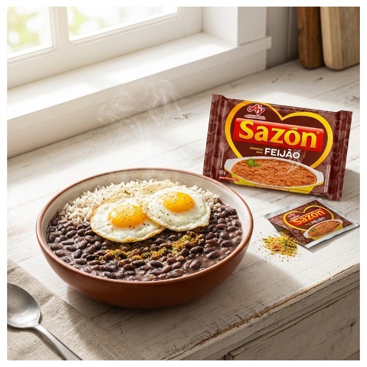 Ajinomoto, Sazon Tempero para Feijao Ovos e Arroz 60g