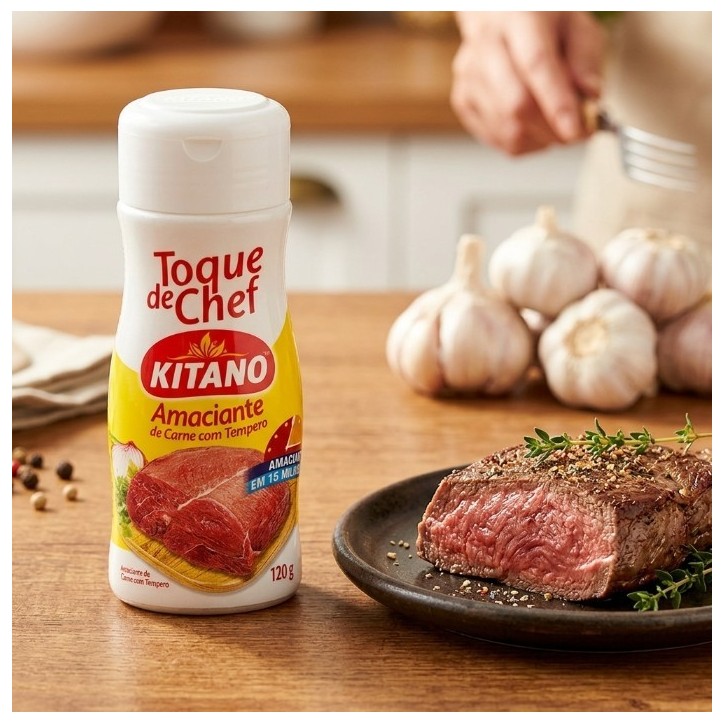 Kitano, Toque de Chef Amaciante de Carne com Tempero 120g