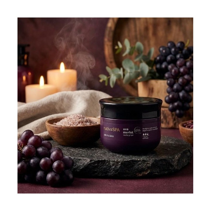 Boticario, Esfoliante Corporal Nativa Spa Uva Merlot 180g Boticario, Esfoliante Corporal Nativa Spa Uva Merlot 180g