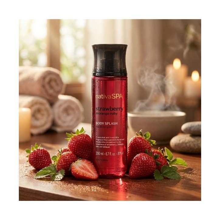 Boticario, Body Splash Nativa Spa Morango Ruby 200ml