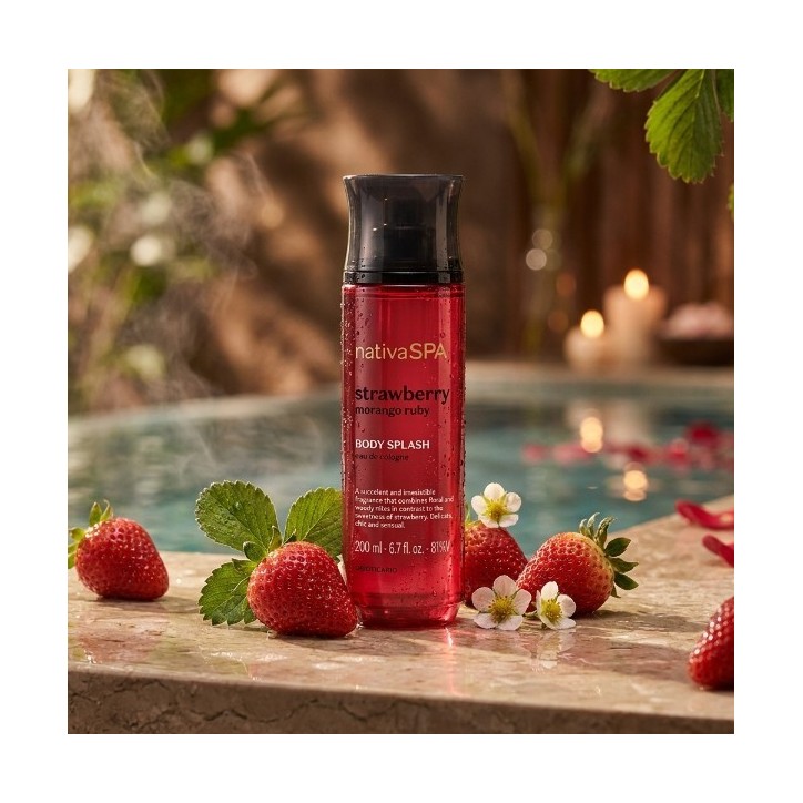 Boticario, Body Splash Nativa Spa Morango Ruby 200ml