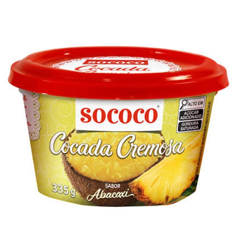 Sococo, Doce de Coco Sabor Abacaxi 335g