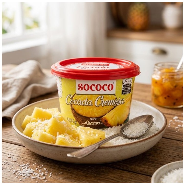 Sococo, Doce de Coco Sabor Abacaxi 335g