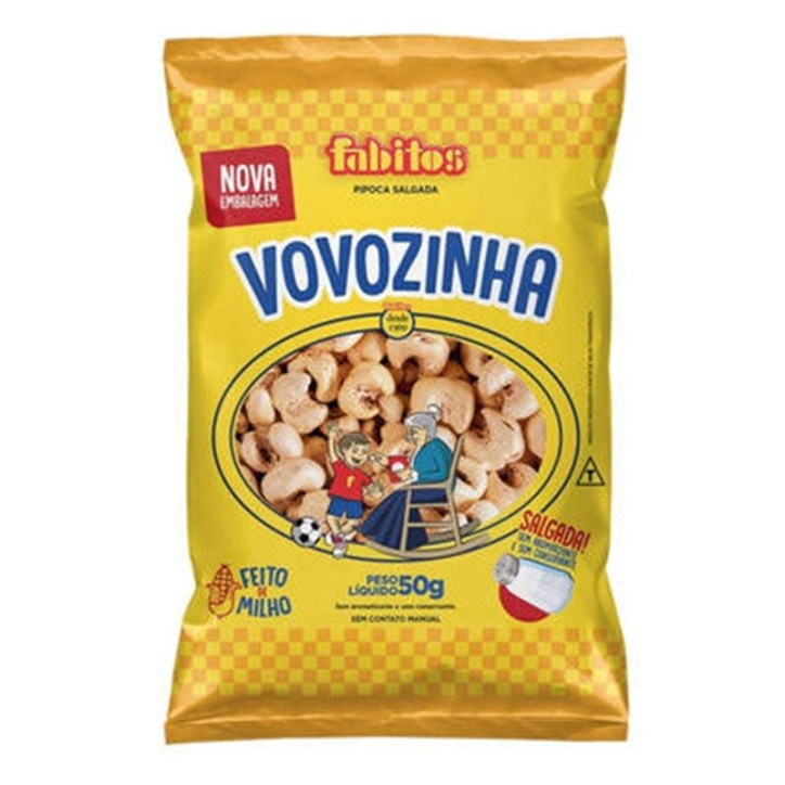 VOVOZINHA, Pipoca Salgada 50g