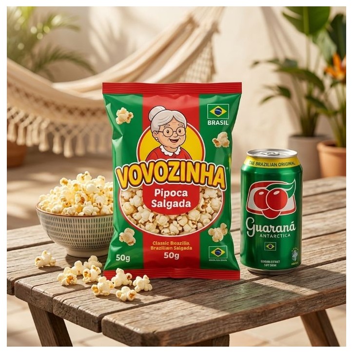 VOVOZINHA, Pipoca Salgada 50g