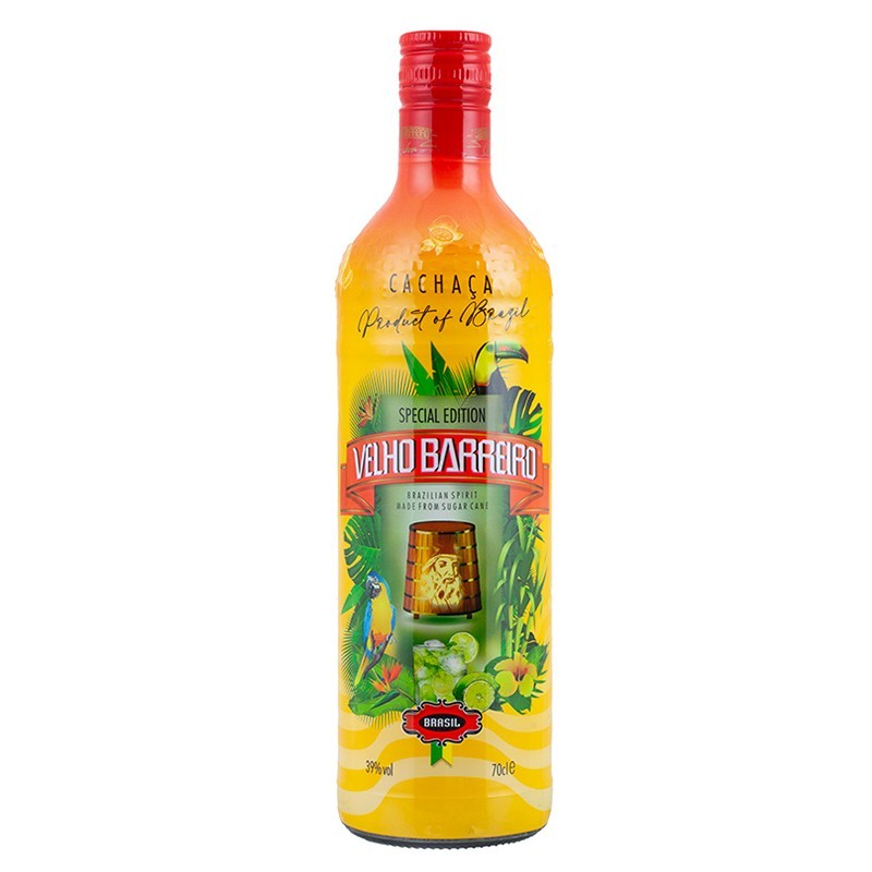 VELHO BARREIRO, Cachaça SILVER 700ml, 39% vol.