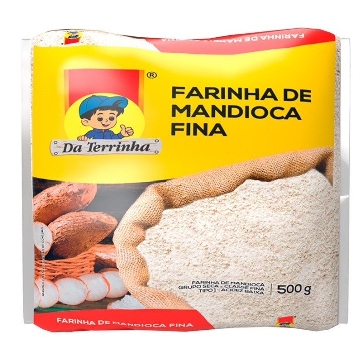 Da Terrinha, Farofa Mandioca Crua Fina 500g
