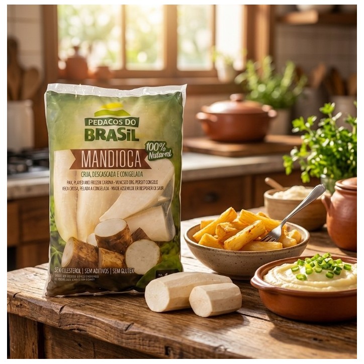 Pedacos do Brasil, Mandioca Crua 1kg