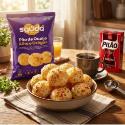 Saúda, Pao de Queijo Alho e Oregano 1kg