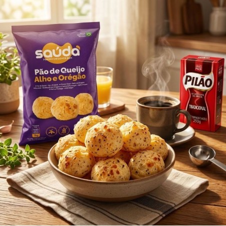 Saúda, Pao de Queijo Alho e Oregano 1kg