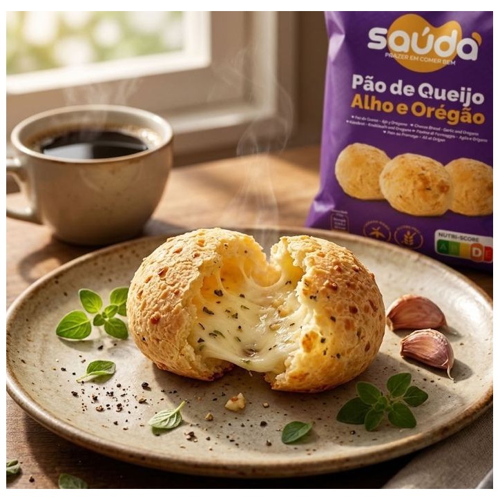 Saúda, Pao de Queijo Alho e Oregano 1kg