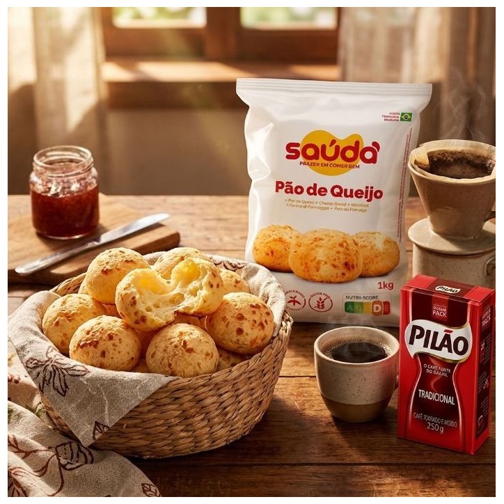 Saúda, Pao de Queijo 1kg Saúda, Pao de Queijo 1kg