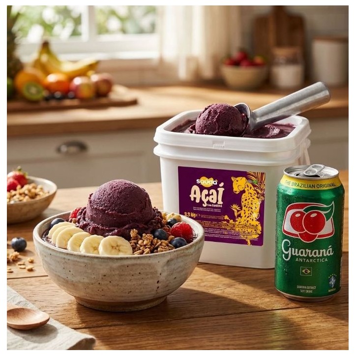 Saúda, Acai com Guarana 3,3kg Saúda, Acai com Guarana 3,3kg