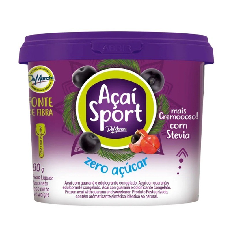 DeMarchi, Acai Sport Zero Acucar com Guarana 180g