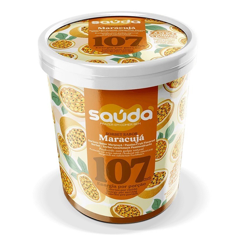 Saúda, Sorbet de Maracujá 500g