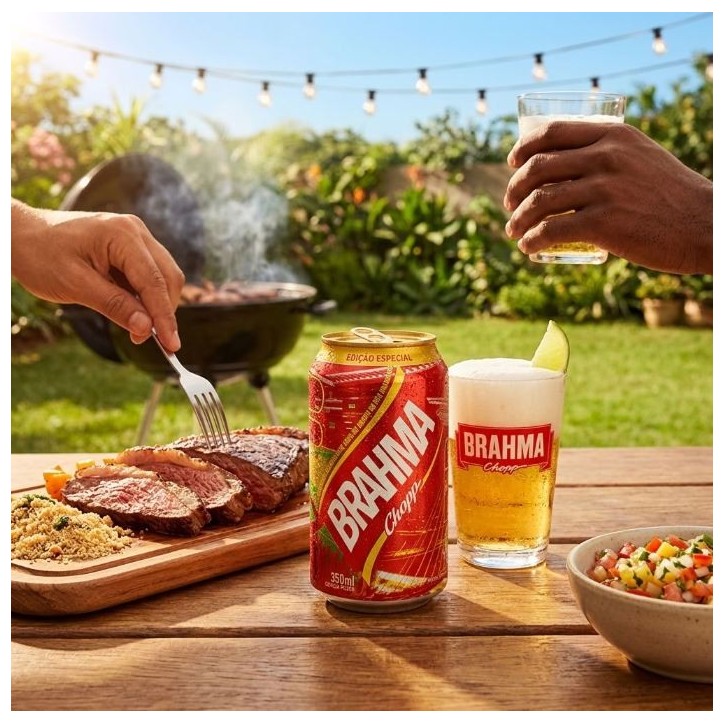 BRAHMA, Cerveja Chopp (4,8%) 350ml