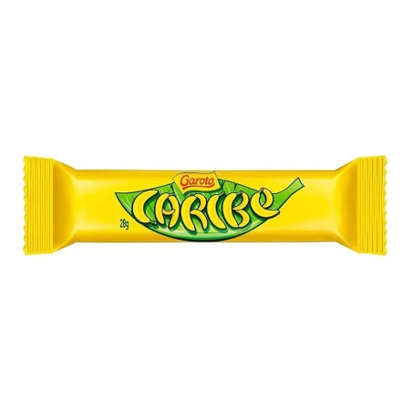 GAROTO, Caribe Bombon recheado com sabor a banana 28g