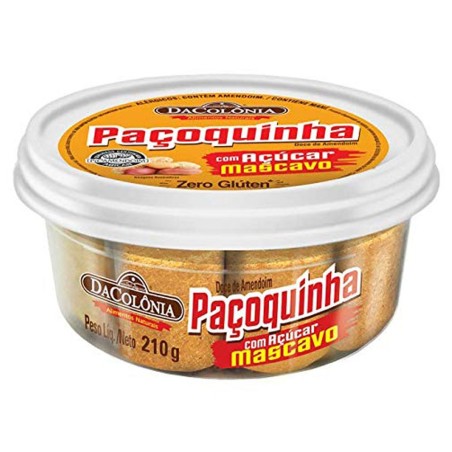 DACOLONIA, Paçoca Rolha com Açucar Mascavo 210g