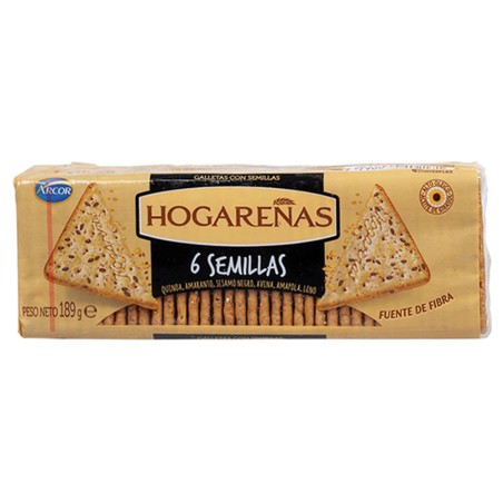 ARCOR, Galletitas Hogareñas 6 Semillas 189g
