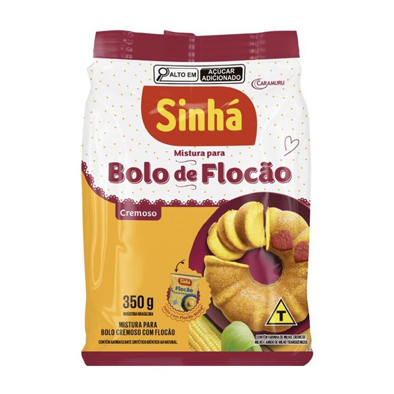 Sinha, Mistura para Bolo de Flocao Cremoso 350g