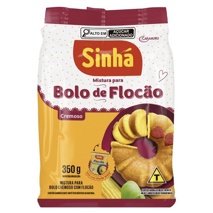 Sinha, Mistura para Bolo de Flocao Cremoso 350g Sinha, Mistura para Bolo de Flocao Cremoso 350g