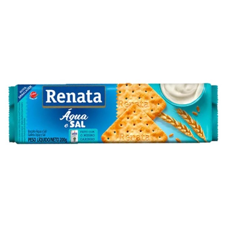 Renata, Biscoito Agua e Sal 170g Renata, Biscoito Agua e Sal 170g