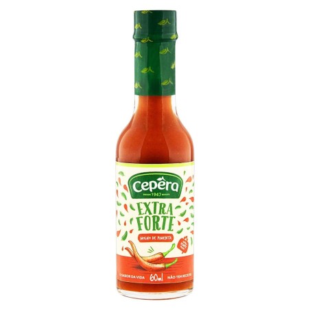 Cepera, Molho de Pimenta Vermelho, Extra Forte, 60ml