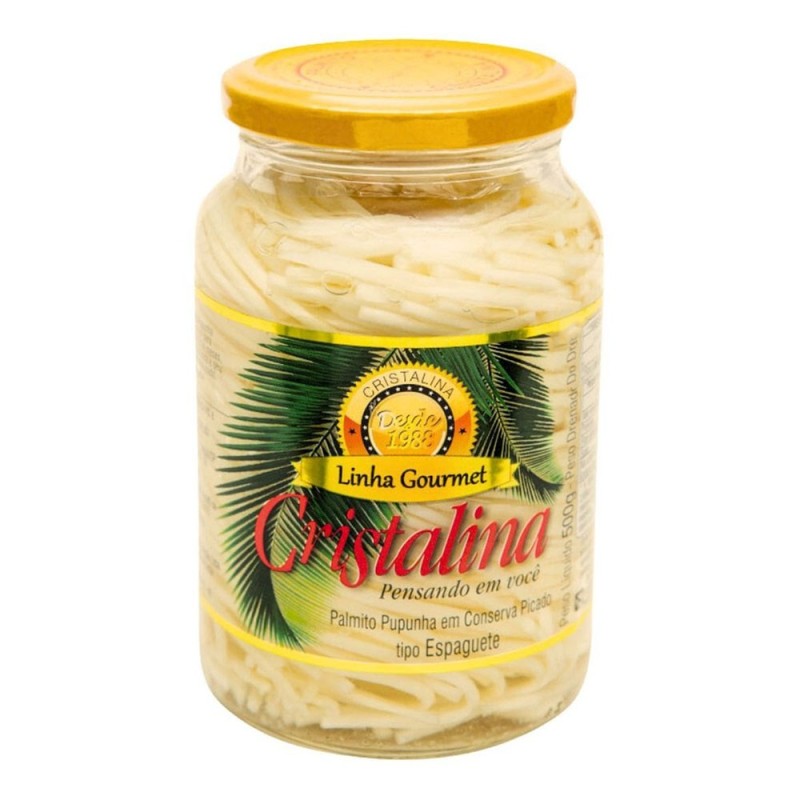 Cristalina, Palmito Pupunha Spaghetti 500g - Abtropfgewicht 300g