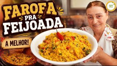 ESSA FAROFA PARA FEIJOADA FICA COLORIDA E SABOROSA