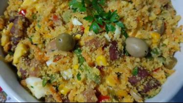  Farofa deliciosa e molhadinha como vc nunca comeu