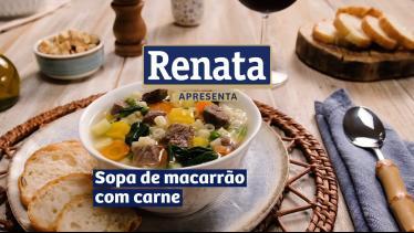 Receita de Sopa de Macarrão com Carne
