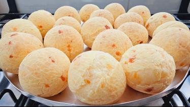  PÃO DE QUEIJO COM POLVILHO AZEDO- NÃO MURCHA FÁCI