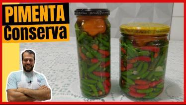  PIMENTA EM CONSERVA COM CACHAÇA - Como fazer cons