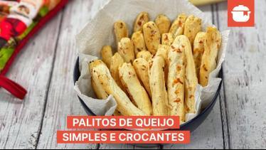  Palitos de queijo simples e crocantes