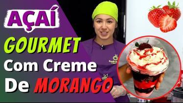  Açaí Gourmet com Creme de Morango
