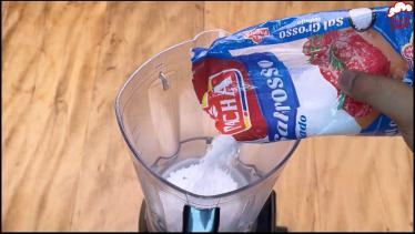  bata sal grosso no liquidificador, e pare de paga